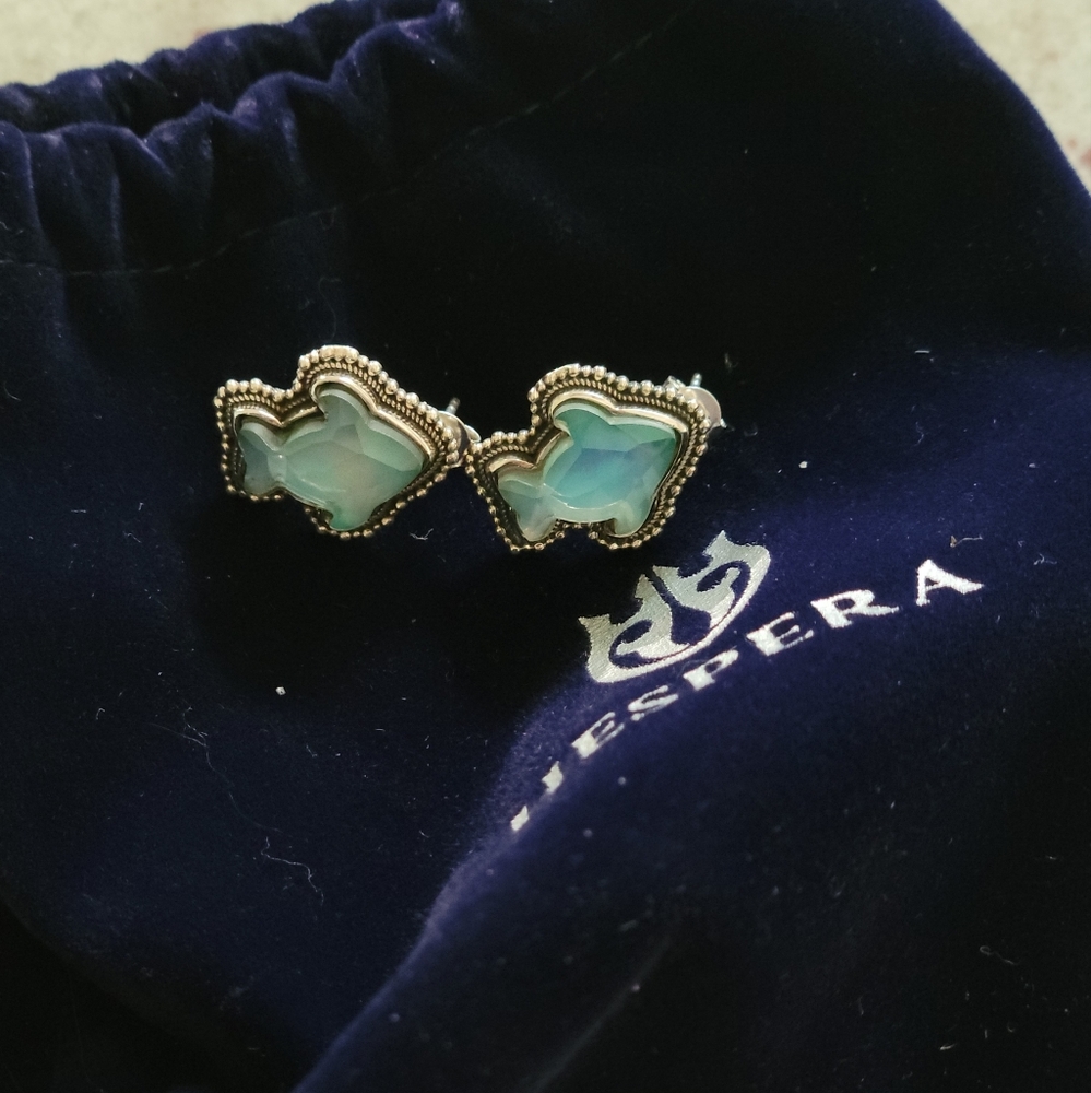 Hespera 925 Silver Fish Earrings